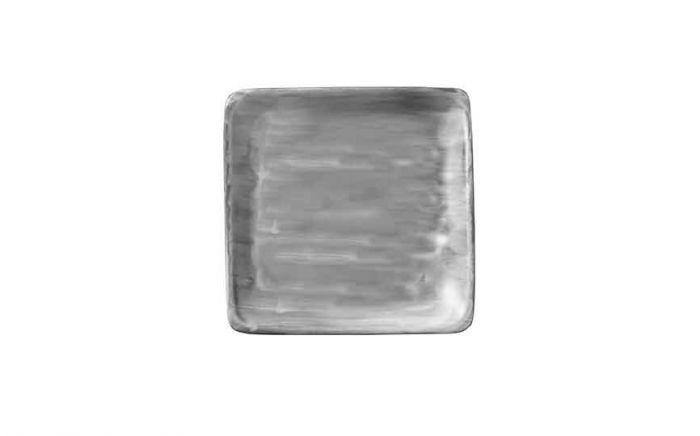 Modern Rustic Flat Square Plate Grey - 15x15cm (Box of 12)