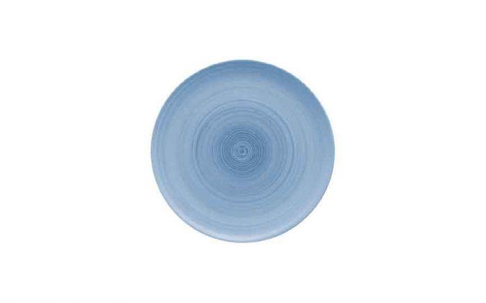 Modern Rustic Flat Coupe Plate Blue - 26cm (Box of 6)