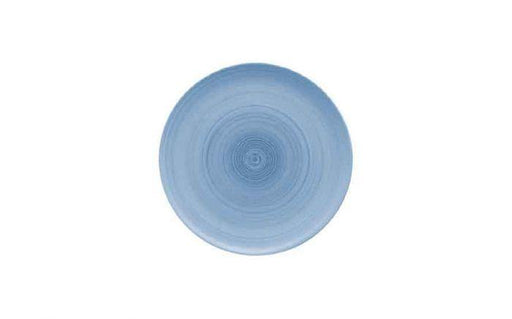 Modern Rustic Flat Coupe Plate Blue - 26cm (Box of 6)