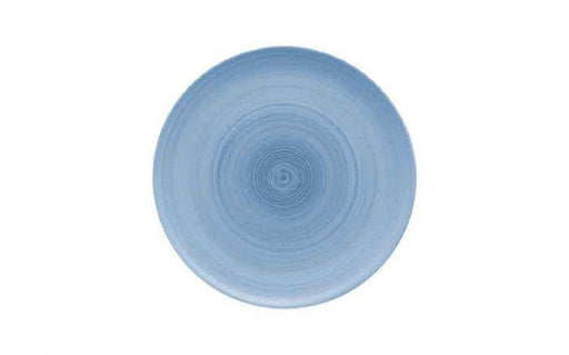 Modern Rustic Flat Coupe Plate Blue - 28cm (Box of 6)