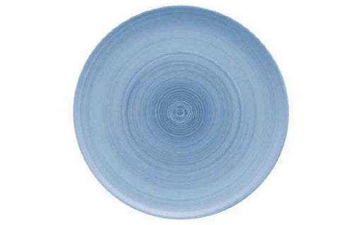 Modern Rustic Flat Coupe Plate Blue - 32cm (Box of 6)