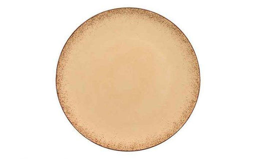 Modern Rustic Flat Coupe Plate Natural Sand - 28cm (Box of 6)