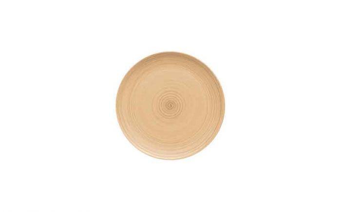 Modern Rustic Flat Coupe Plate Ceramica Sand - 20cm (Box of 12)