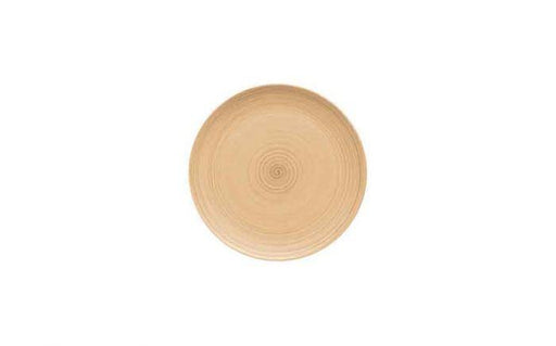 Modern Rustic Flat Coupe Plate Ceramica Sand - 20cm (Box of 12)