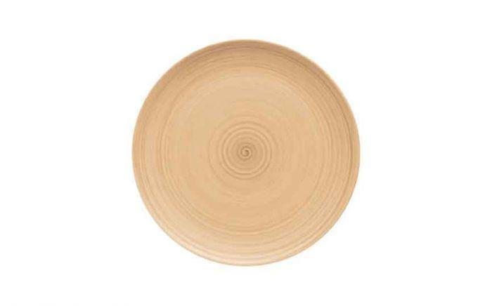 Modern Rustic Flat Coupe Plate Ceramica Sand - 28cm (Box of 6)