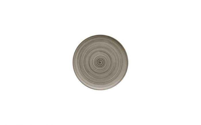 Modern Rustic Flat Coupe Plate Ceramica Wood - 15cm (Box of 12)