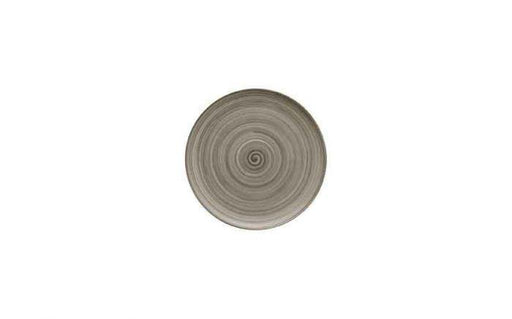 Modern Rustic Flat Coupe Plate Ceramica Wood - 15cm (Box of 12)