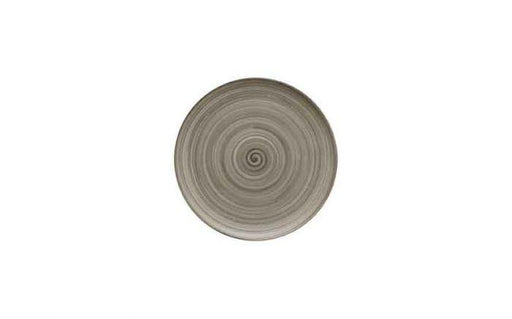 Modern Rustic Flat Coupe Plate Ceramica Wood - 20cm (Box of 12)