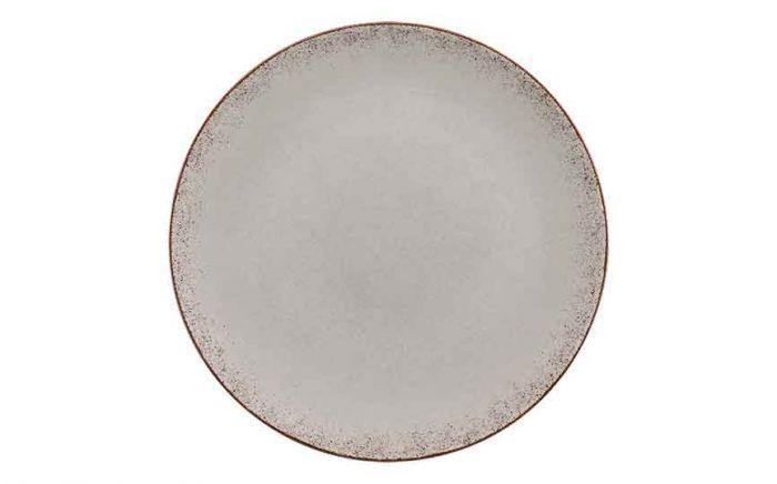Modern Rustic Flat Coupe Plate Natural Grey - 28cm (Box of 6)