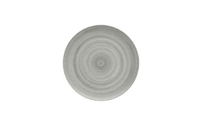 Modern Rustic Flat Coupe Plate Ceramica Grey -26cm (Box of 6)