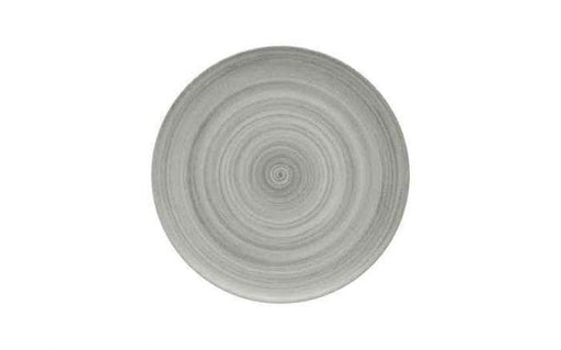 Modern Rustic Flat Coupe Plate Ceramica Grey - 28cm (Box of 6)