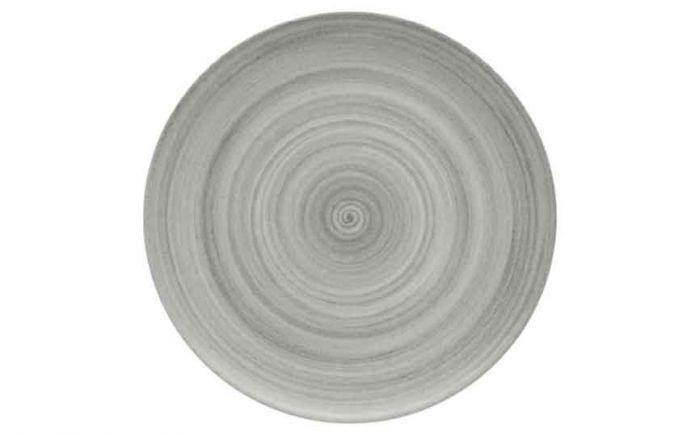 Modern Rustic Flat Coupe Plate Ceramica Grey - 32cm (Box of 6)