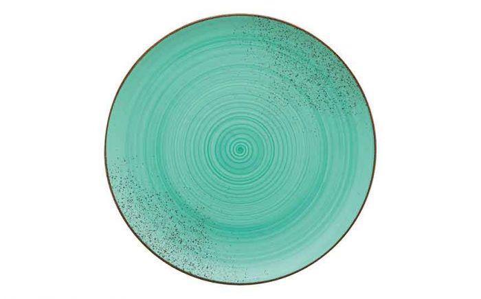 Modern Rustic Flat Coupe Plate Rustic Lagoon - 28cm (Box of 6)