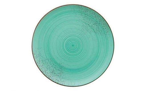 Modern Rustic Flat Coupe Plate Rustic Lagoon - 28cm (Box of 6)
