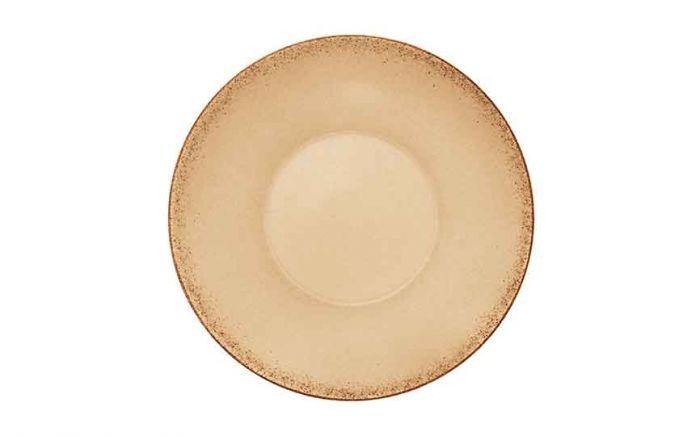 Modern Rustic Deep Coup Plate Natural Sand - 24cm (Box of 6)