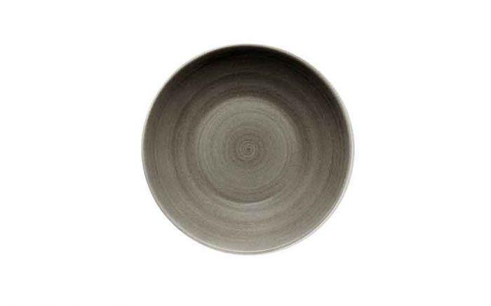 Modern Rustic Deep Coupe Plate Ceramica Wood - 24cm (Box of 6)