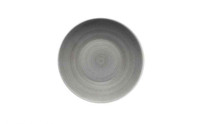 Modern Rustic Deep Coupe Plate Ceramica Grey - 24cm (Box of 6)