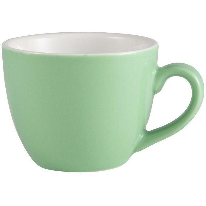 Porcelain Green Bowl Shaped Cup 9cl/3oz