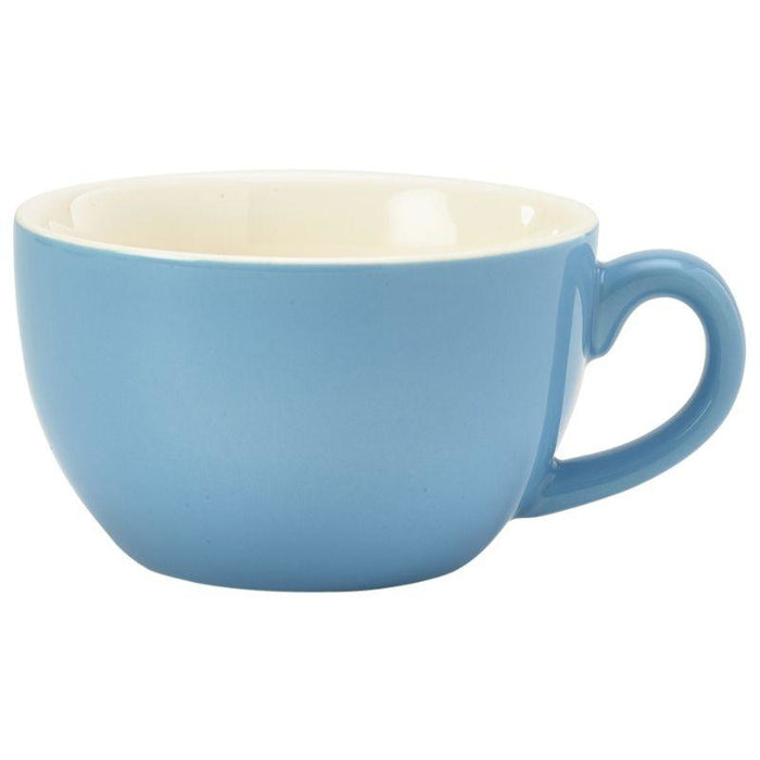 Porcelain Blue Bowl Shaped Cup 17.5cl/6oz