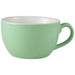 Porcelain Green Bowl Shaped Cup 17.5cl/6oz