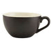 Porcelain Matt Black Bowl Shaped Cup 17.5cl/6oz