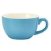 Porcelain Blue Bowl Shaped Cup 25cl/8.75oz