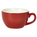 Porcelain Red Bowl Shaped Cup 25cl/8.75oz