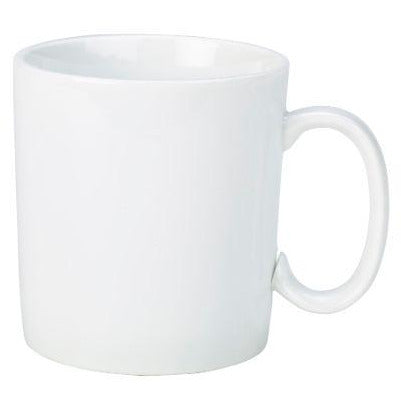 Porcelain Straight Sided Mug 28cl/10oz