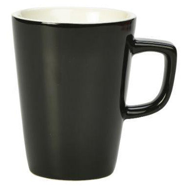 Porcelain Black Latte Mug 34cl/12oz
