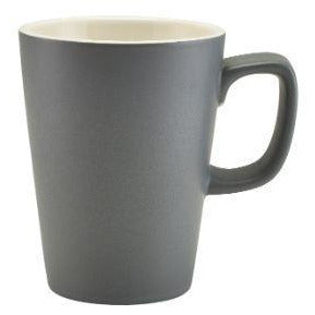 Porcelain Matt Grey Latte Mug 34cl/12oz