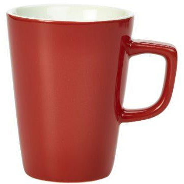 Porcelain Red Latte Mug 34cl/12oz