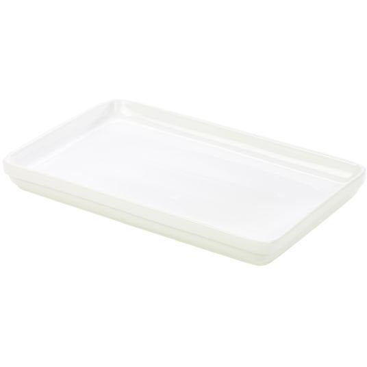 Porcelain Deep Rectangular Dish 26 x 17 x 2.5cm/10.25 x 6.5 x 1"
