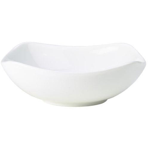Porcelain Rounded Square Bowl 15cm/6"