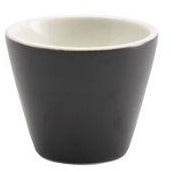 Porcelain Matt Black Conical Bowl 6cm/2.25"