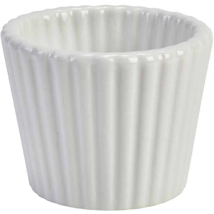 Porcelain Fluted Ramekin 6.8cm/2.75"