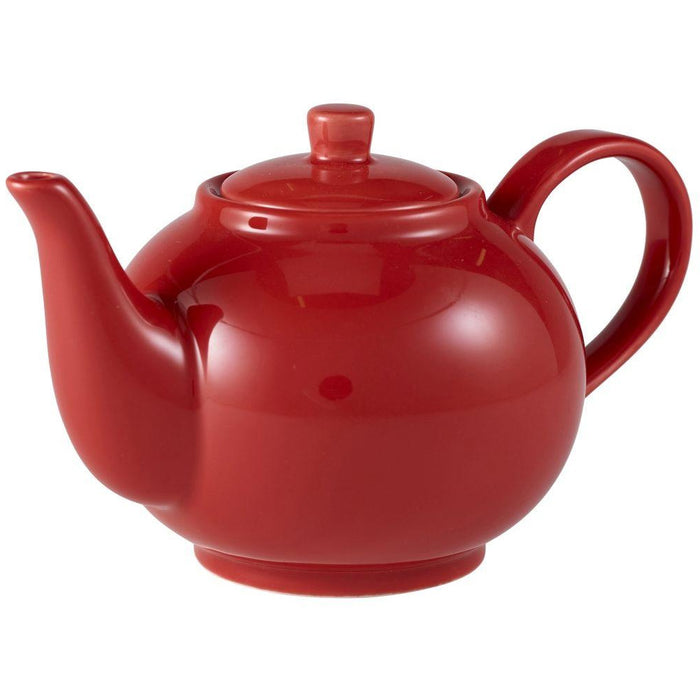 Porcelain Red Teapot 45cl/15.75oz