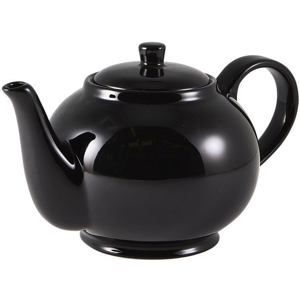 Porcelain Black Teapot 85cl/30oz