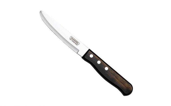 Jumbo Jumbo Polywood Steak Knife - Rounded Blade (Light Black) (Box of 12)