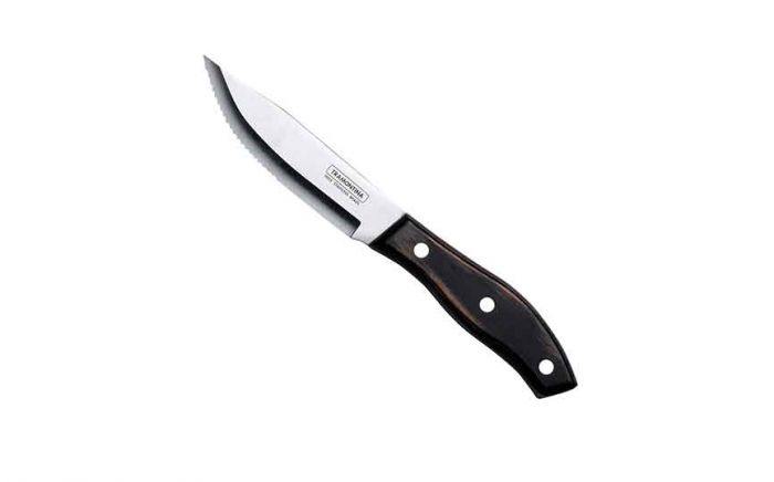 Jumbo Swan Jumbo Polywood Steak Knife - Pointed Blade (Light Black) (Box of 12)