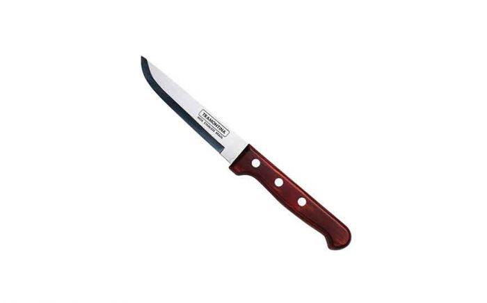 Jumbo Jumbo Polywood Steak Knife - Smooth Pointed Blade (Red) (Box of 12)