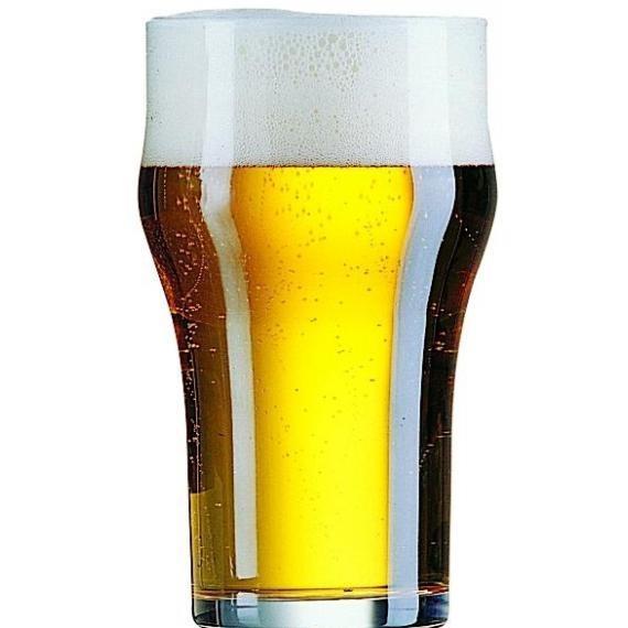 Arcoroc Nonic Beer Tumblers - Fully Tempered  Tumbler(34cl)(12oz) (Box of 48)