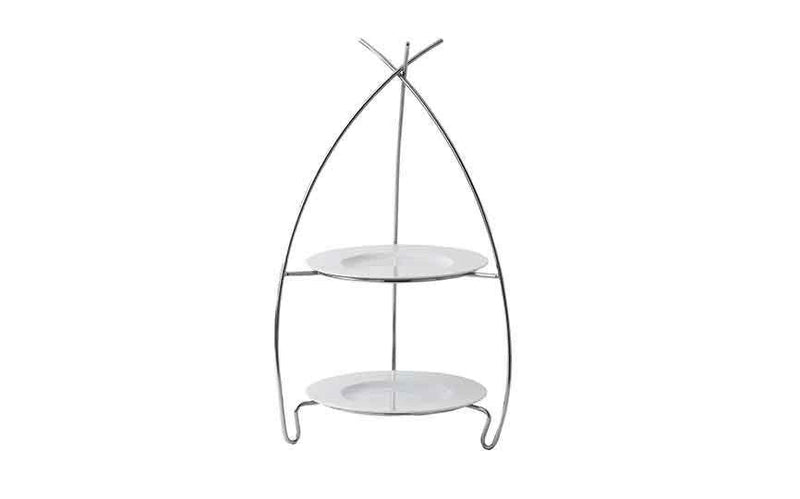 Dubai 2 Tier Food Stand Frame (No Plates) 29(l)X27(w)X50(h) (Box of 2)