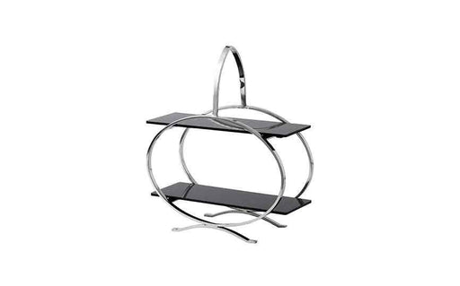 Stainless Steel Cake Stand and 2 Acrylic Inserts (Box of 4)