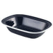 Enamel Pie Dish Black with White Rim 20cm