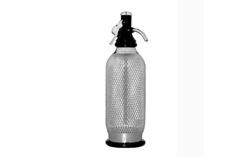 1cl/35.25oz  Polycarabonate Silver effect Soda Siphon 