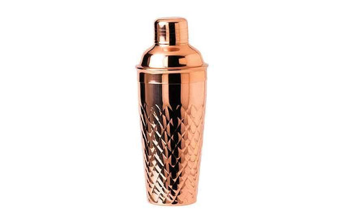 75cl (26oz)  Pineapple Embossed Cocktail Shaker (Stainless Steel) Copper Plated 