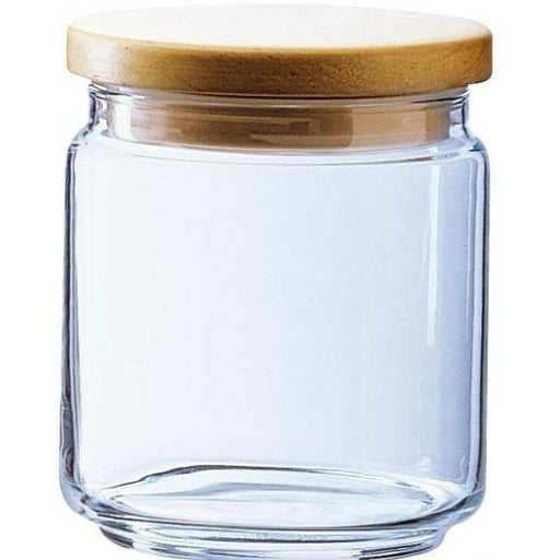 Luminarc Box Mania Jars (Wood Effect Lid) (Wood Effect Lid)(0.75L)(26.4oz) (Box of 6) - Smashing Supplies