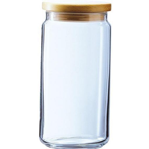 Luminarc Box Mania Jars (Wood Effect Lid) (Wood Effect Lid)(1.5L)(52.8oz) (Box of 6) - Smashing Supplies