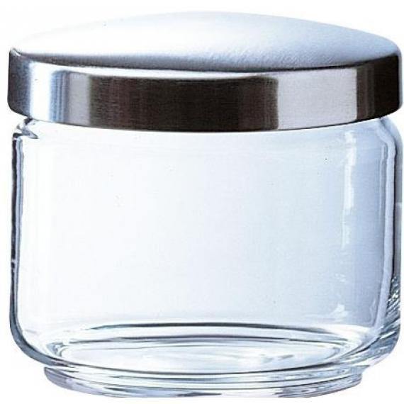 Luminarc Box Mania Jars (Metal Effect Lid) Metal Lid)(0.5L)(17.6oz) (Box of 6) - Smashing Supplies