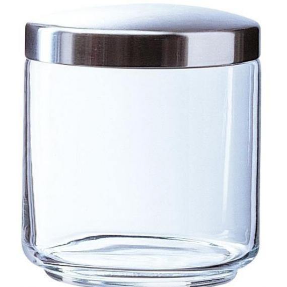 Luminarc Box Mania Jars (Metal Effect Lid) Metal Lid)(0.75L)(26.4oz) (Box of 6) - Smashing Supplies